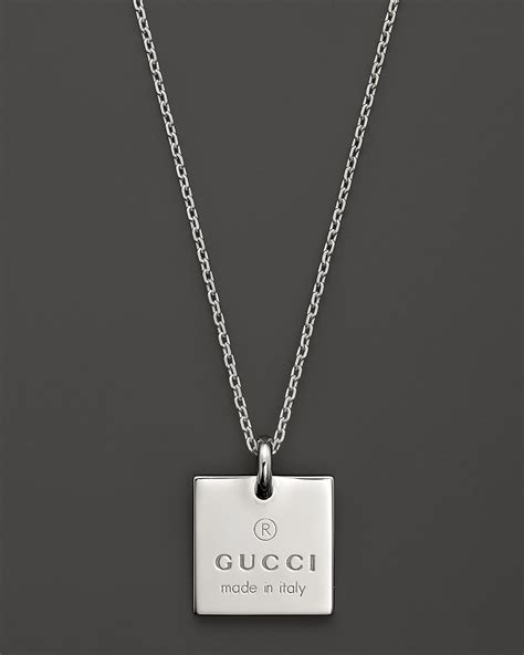 gucci square pendant|Gucci pendant necklace silver.